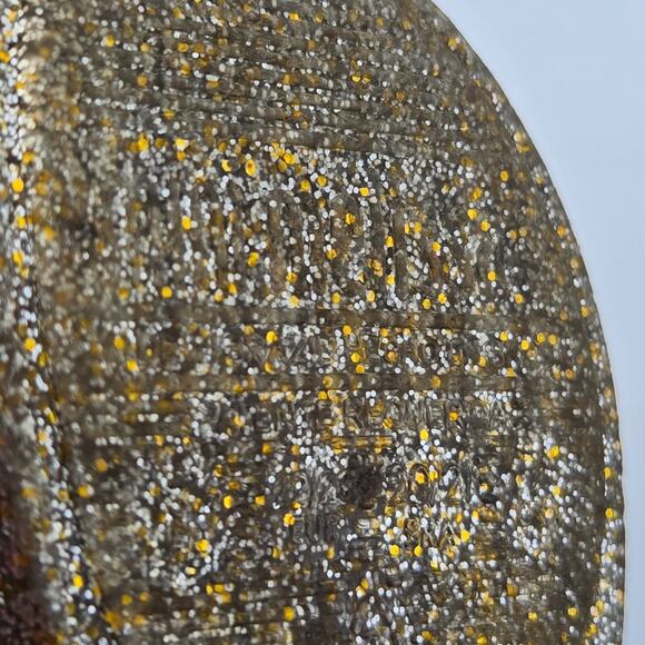 Mini Melissa Shoes Toddler Girls 7 US Mary Jane Bow Peep Gold Glitter - Picture 5 of 5